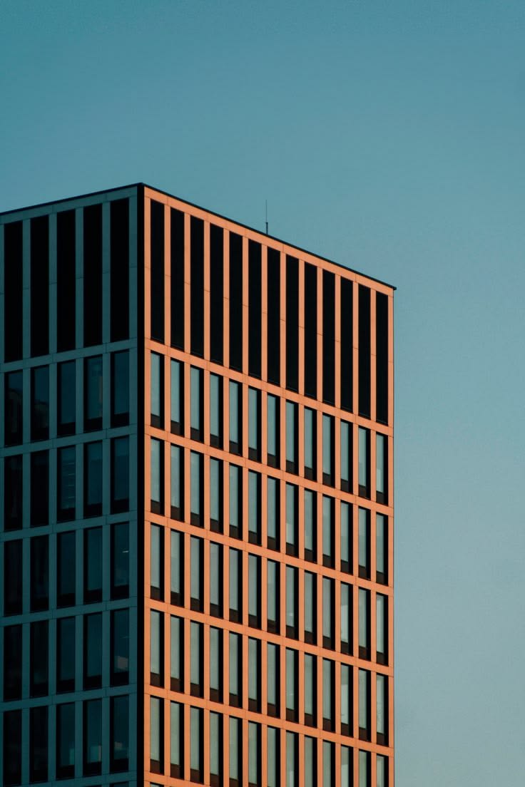 Modern building with a vertical facade